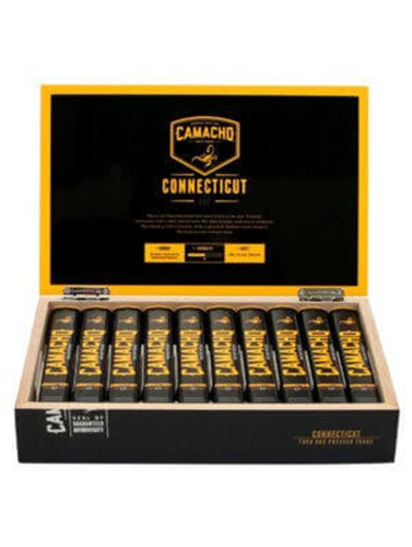 Camacho Connecticut Cigars - Toro Box Pressed Tube - 6x50