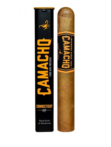 Camacho Connecticut Cigars - Toro Box Pressed Tube - 6x50