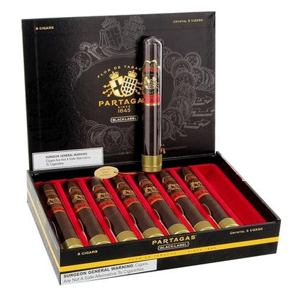 Partagas Black Label Cigars - Crystal (Tubo)-5 1/2 X 50