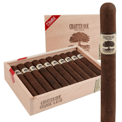 Charter Oak Connecticut Broadleaf Cigars - Grande-6x60