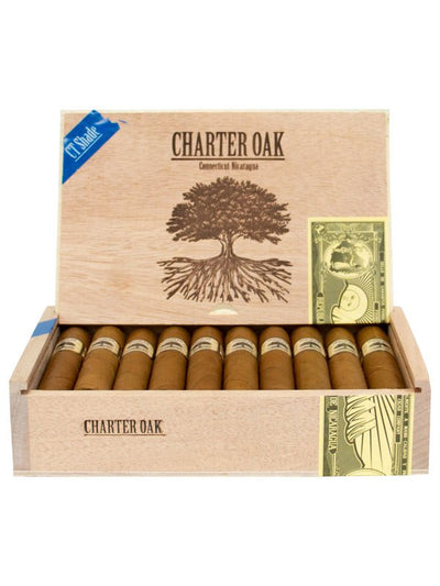 Charter Oak Connecticut Shade Cigars - Rothschild-4.25x50
