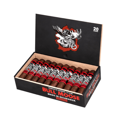 Chillin' Moose Bull Moose Maduro Cigars - Robusto Gordo - 5 X 60