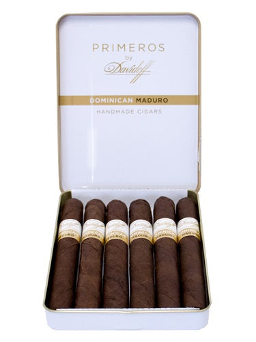 DAVIDOFF PRIMEROS DOMINICAN CIGARS - Tin/6, Maduro