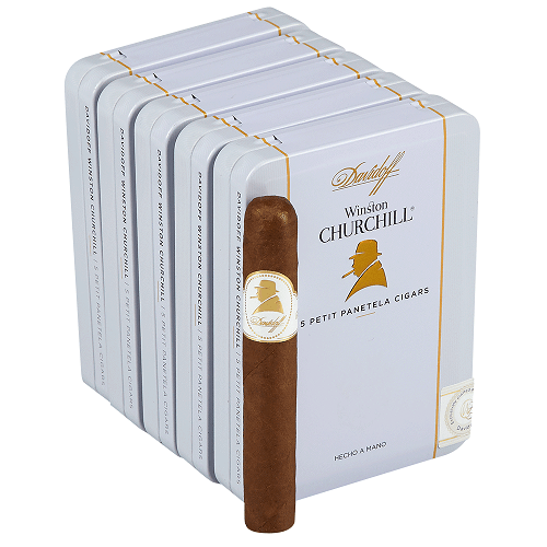 DAVIDOFF WINSTON CHURCHILL SMALL CIGARS - Petit Panetela - 4x38, 5 Tins/Pack - cigar13