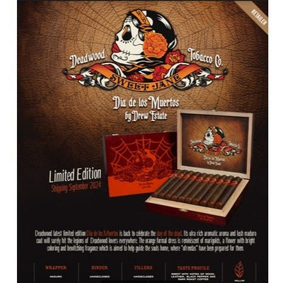 Deadwood Sweet Jane Dia De Los Muertos - Toro - 6 X 50 Box Pressed