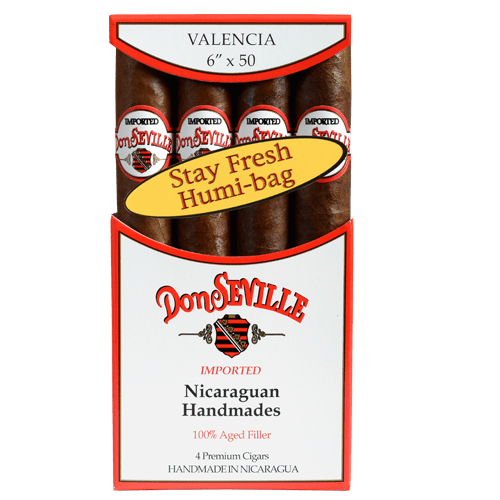 DON SEVILLE VALENCIA CIGARS - Toro - 6 x 50, Pack of 4 - cigar13