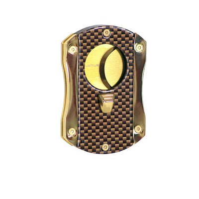 LOTUS CUTTER DECEPTION 62 RG CIGAR CUTTER - Gold Carbon Fiber & Chrome