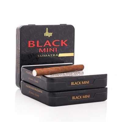 Villiger Mini Colorline Cigars - Black Sumatra Filtered - 3 3/16 X 21