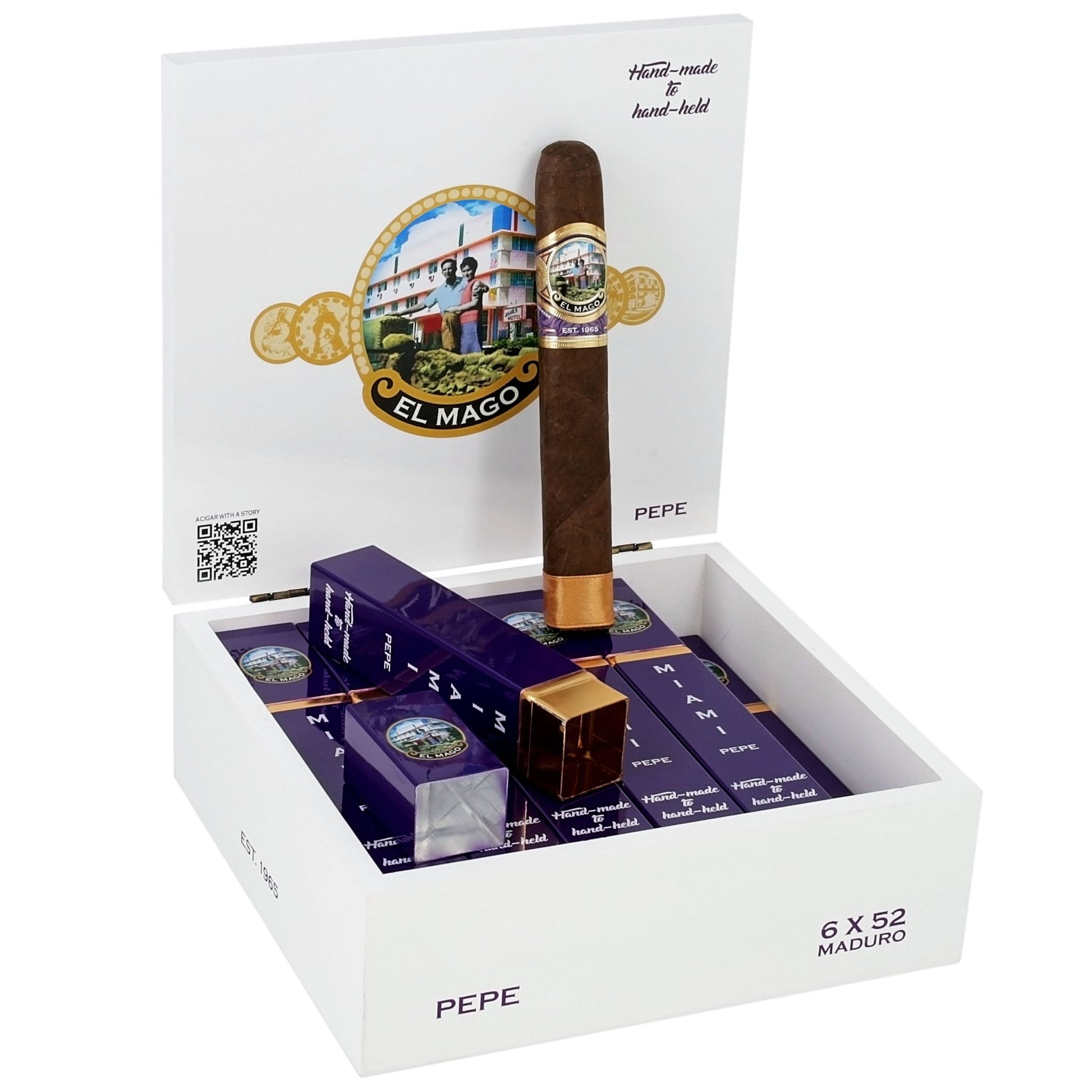 El Mago Pepe Bo x - Pressed Toro Tubo 6" x 52 - cigar13