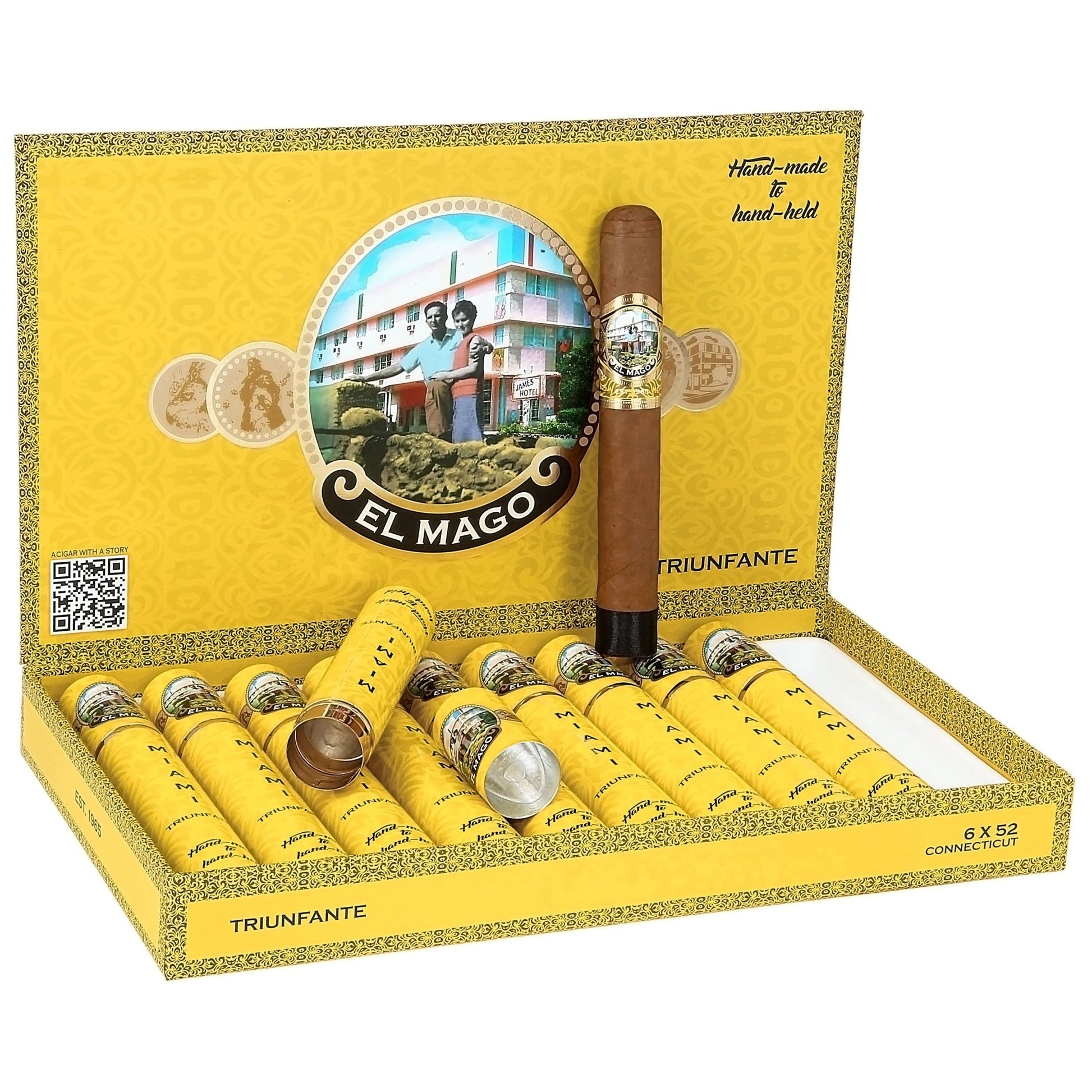 El Mago Triunfante Connecticut Toro Tubo 6" x 52 - cigar13