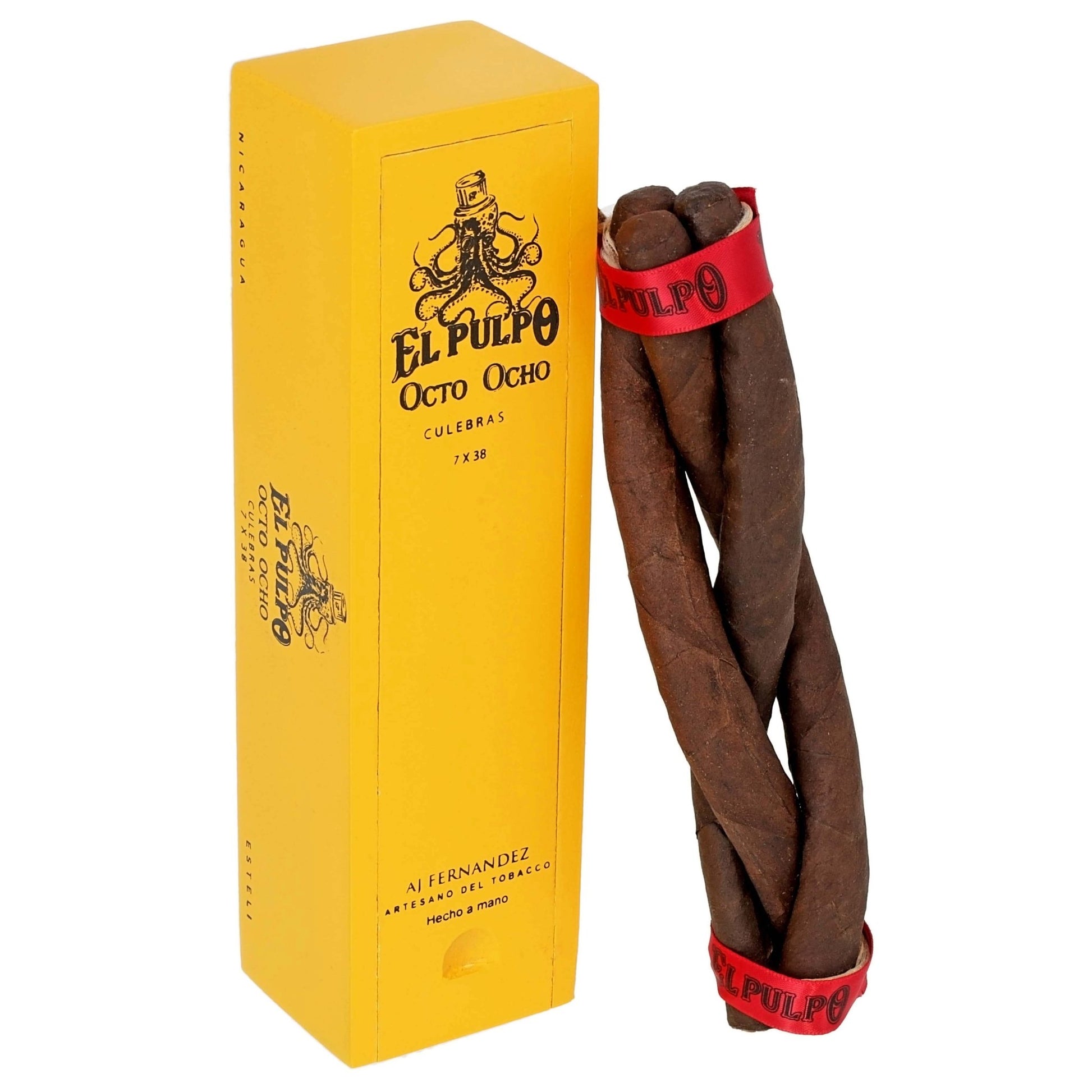 El Pulpo by Artesano Del Tobacco - Octo Ocho Culebra - 7 X 38 - cigar13