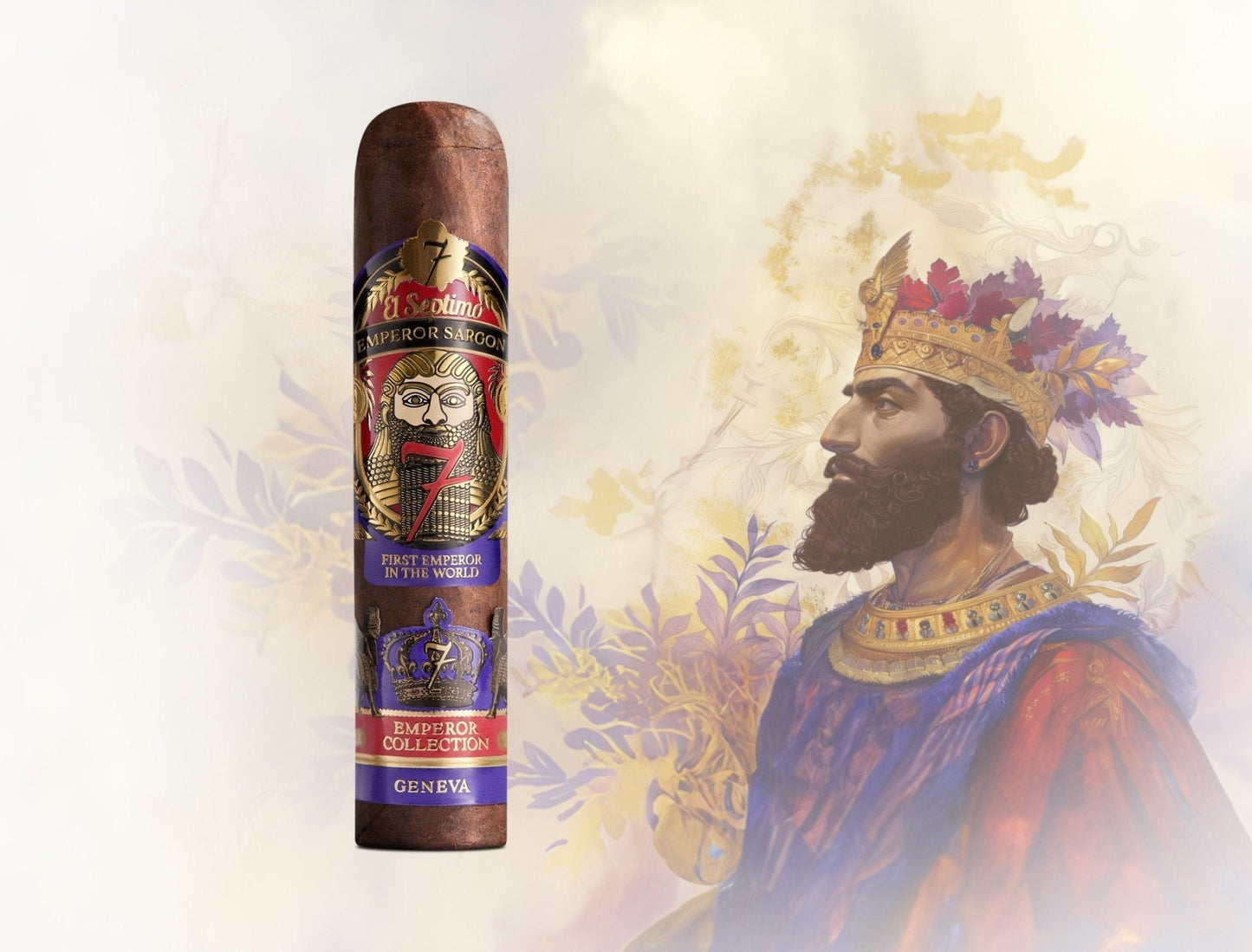El Septimo Large King Sargon Limited Edition Filled Humidor (Shiny Buninga) - cigar13