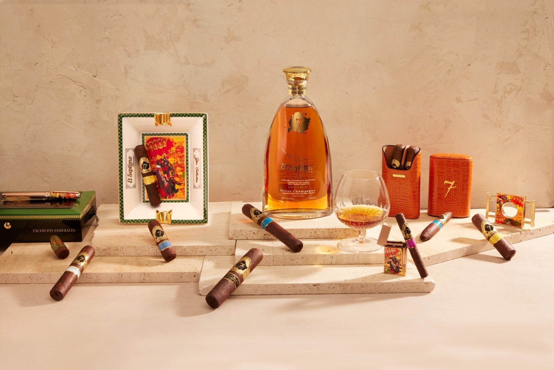 El Septimo Large King Sargon Limited Edition Filled Humidor (Shiny Buninga) - cigar13