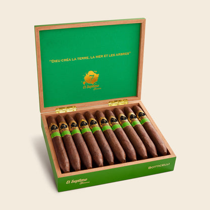 El Septimo Large King Sargon Limited Edition Filled Humidor (White Ebony) - cigar13