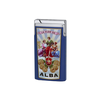 ELIE BLEU J-15 ALBA COLLECTION CIGAR LIGHTER - Blue Lacquer