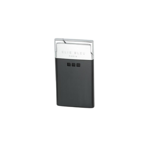 ELIE BLEU J-11 THIN JET FLAME COLLECTION CIGAR LIGHTER - Black Matte Lacquer