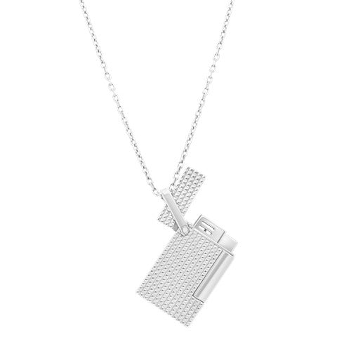 S.T. DUPONT LIGNE 2 NECKLACE LIGHTER - Silver