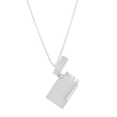 S.T. DUPONT LIGNE 2 NECKLACE LIGHTER - Silver