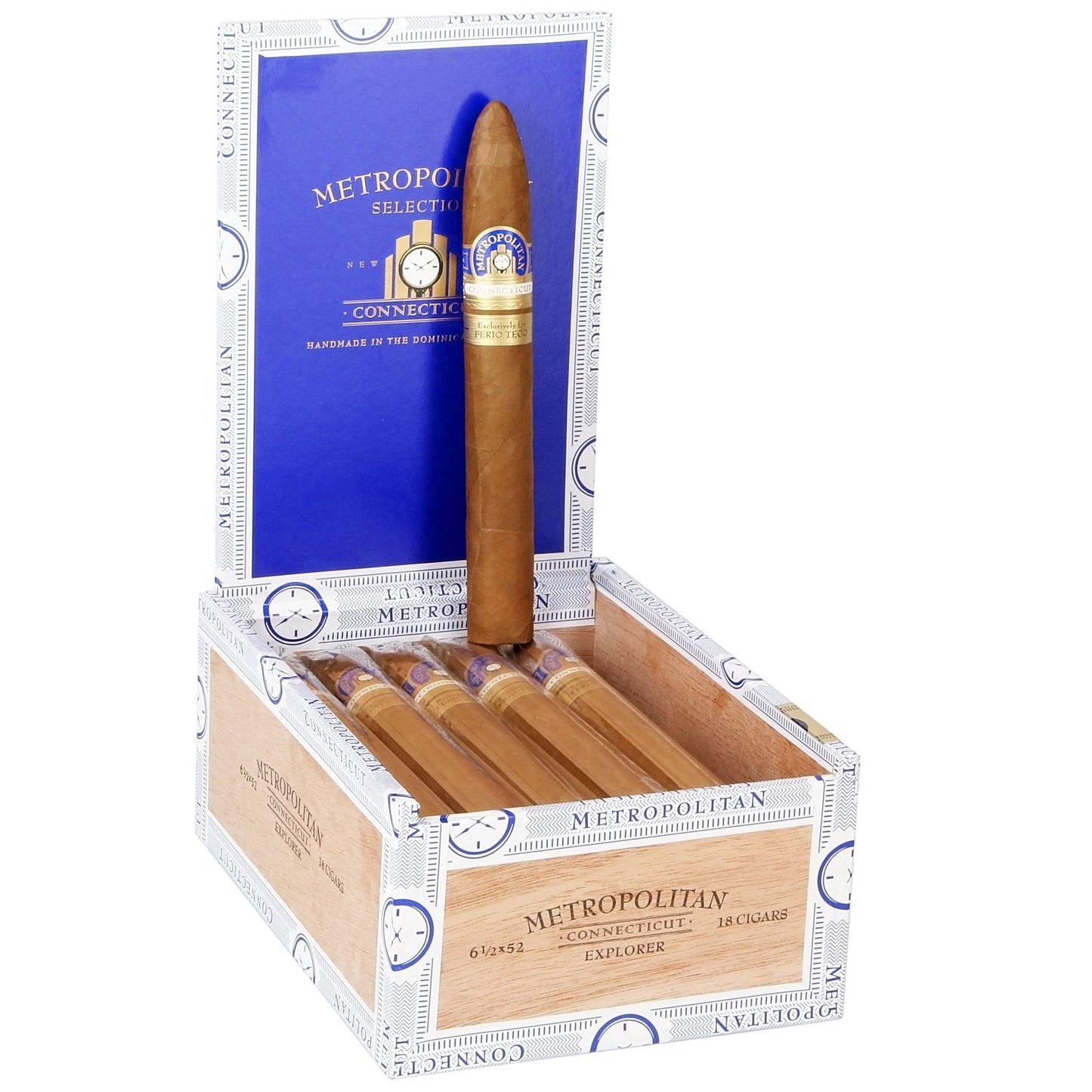 Ferio Tego Metropolitan Connecticut E x plorer 6 1/2" x 52 - cigar13