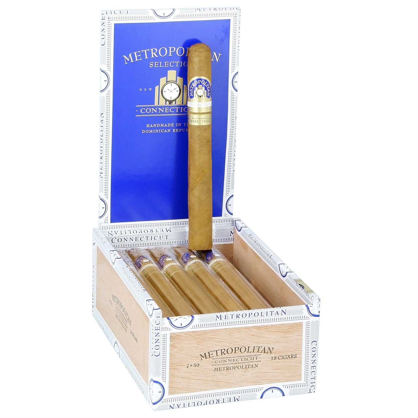 Ferio Tego Metropolitan Connecticut Metropolitan 7" x 50 - cigar13