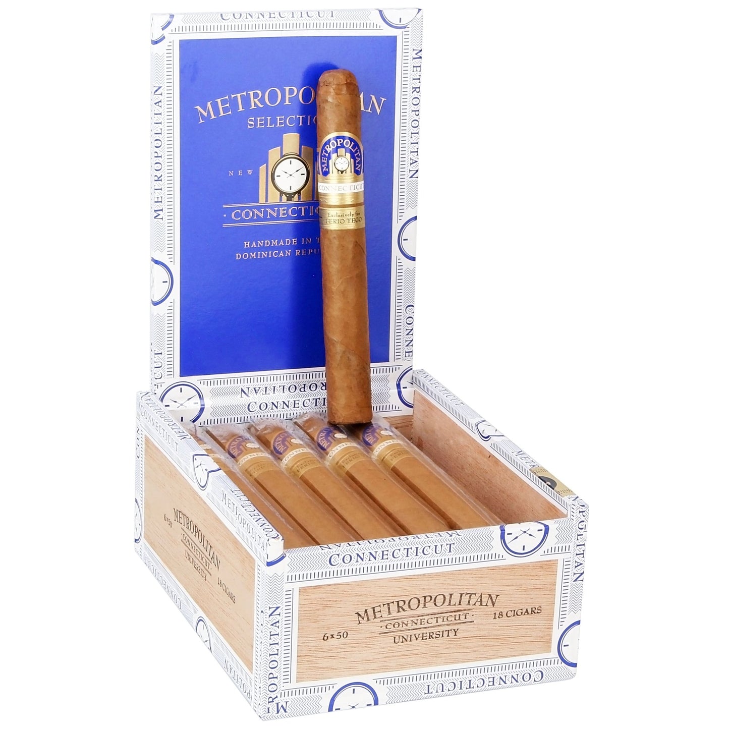 Ferio Tego Metropolitan Connecticut University 6" x 50 - cigar13