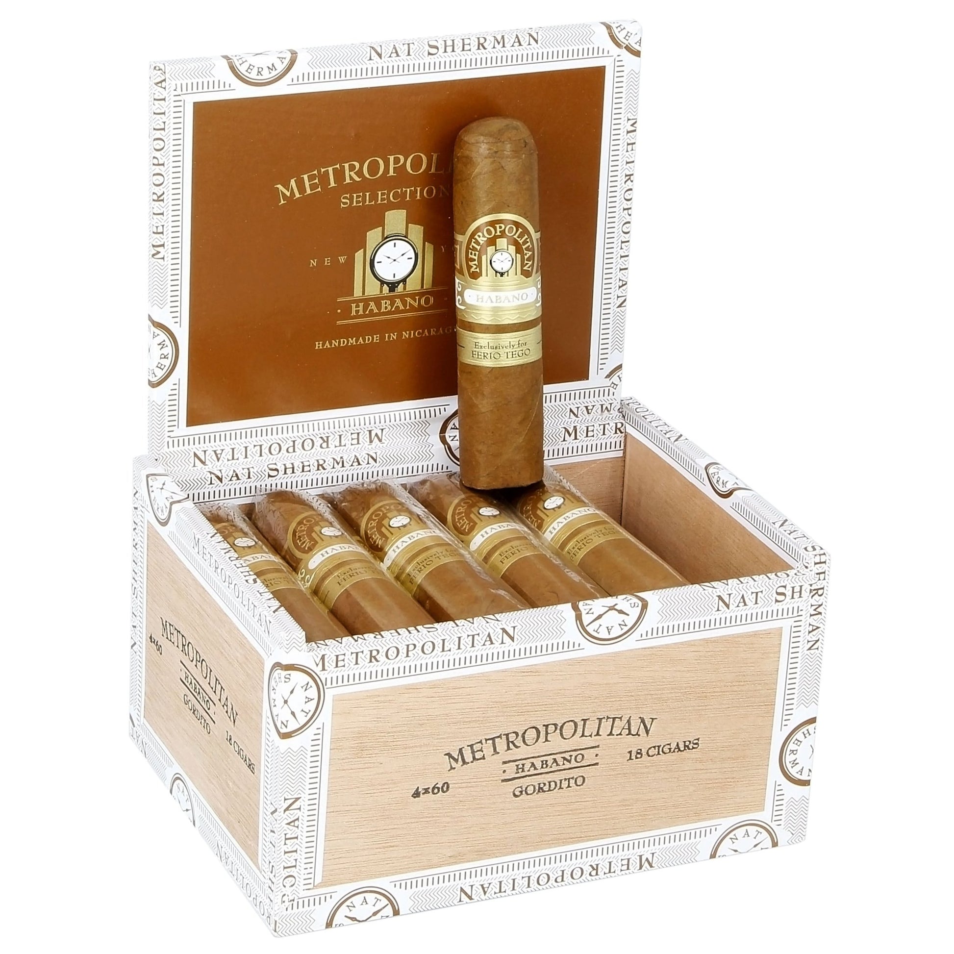 Ferio Tego Metropolitan Habano Gordito 4" x 60 - cigar13
