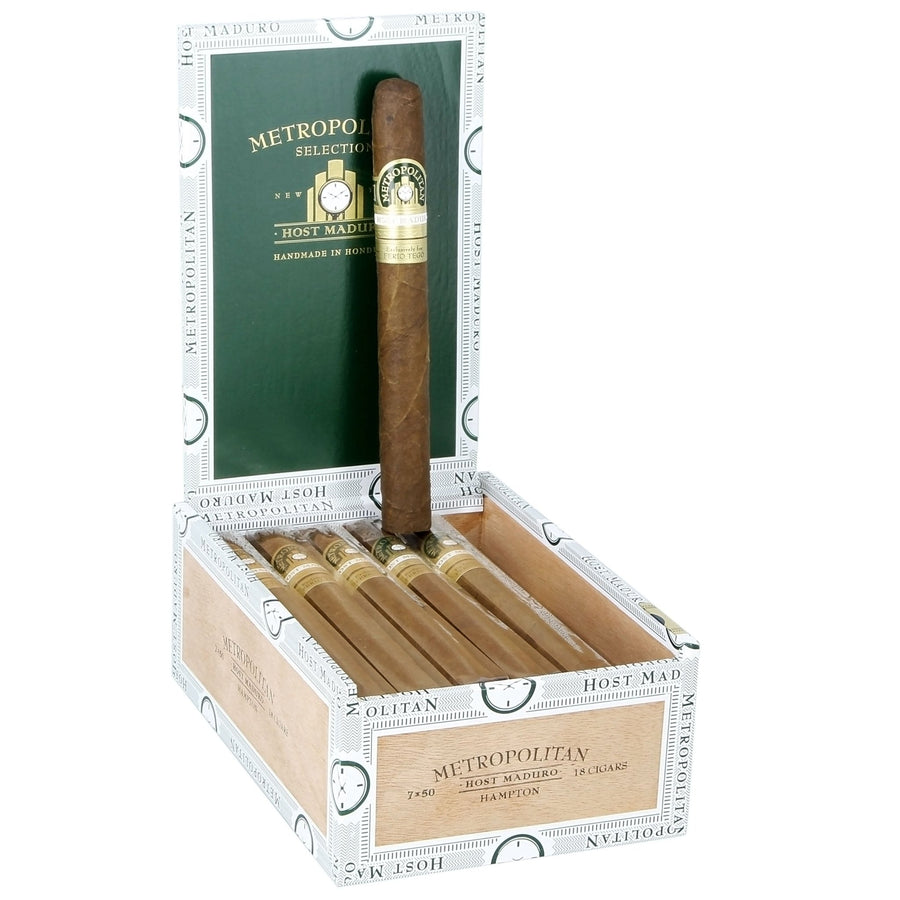 Ferio Tego Metropolitan Host Maduro Hampton 7" x 50 - cigar13
