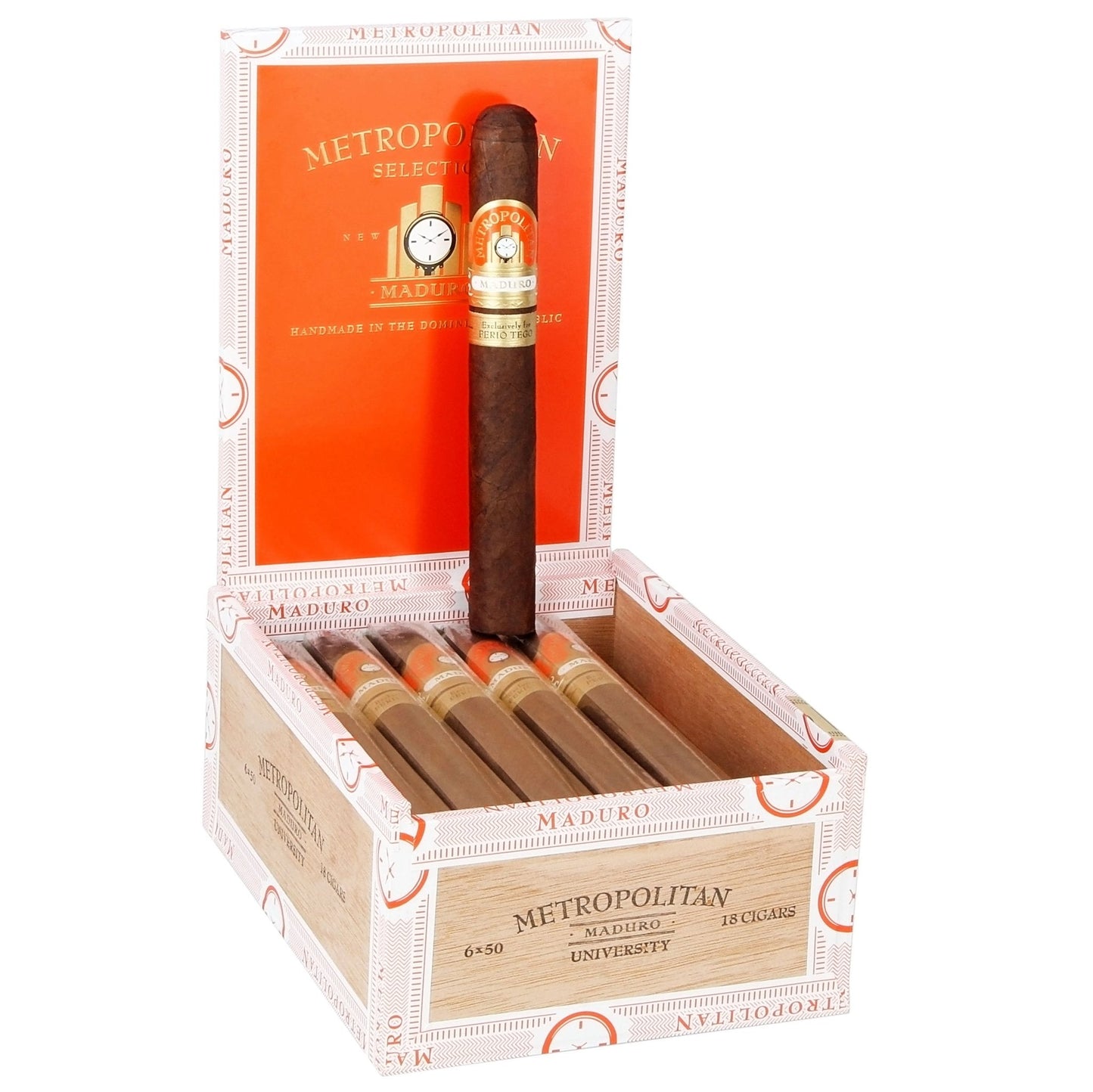 Ferio Tego Metropolitan Maduro University 6" x 50 - cigar13