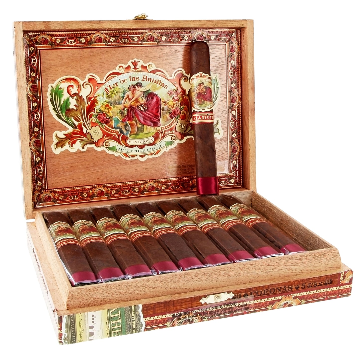 Flor De Las Antillas Maduro Cigars - Corona-5.6x46