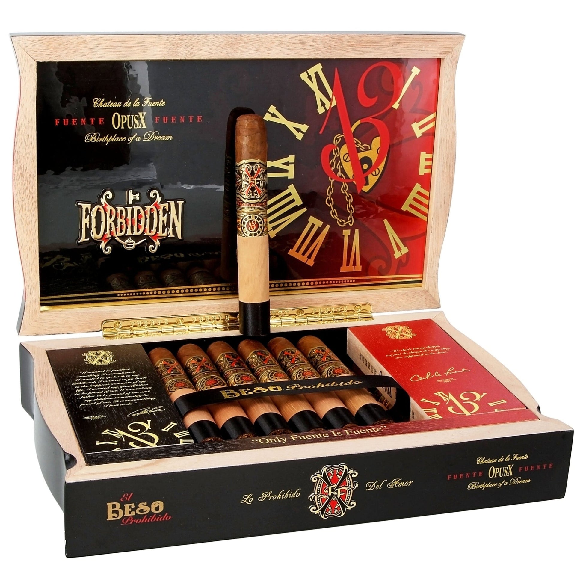 Forbidden X Fuente Fuente Cigars - El Beso Prohibido - 5.25x48 - cigar13