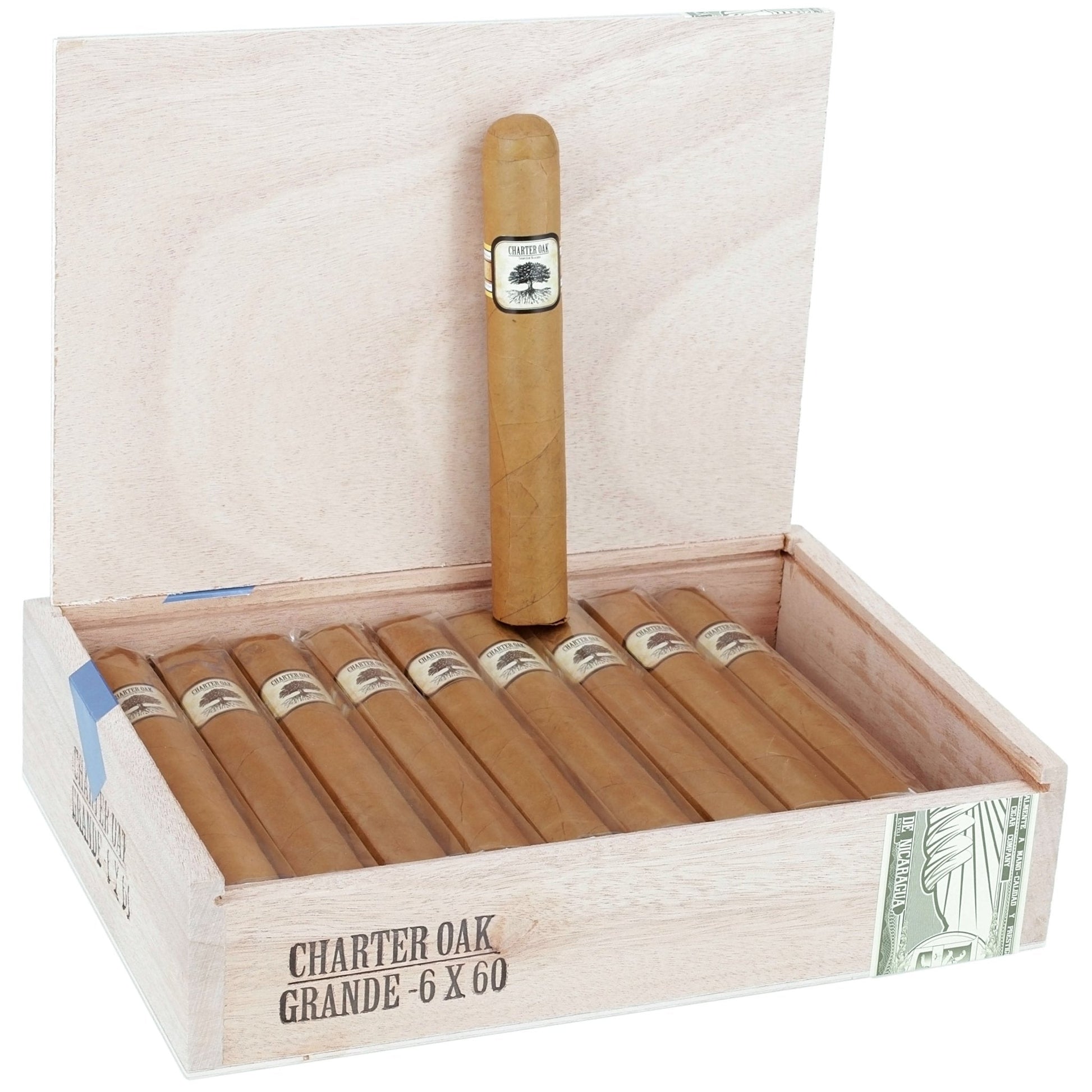 Foundation Charter Oak Connecticut Grande 6" x 60 - cigar13
