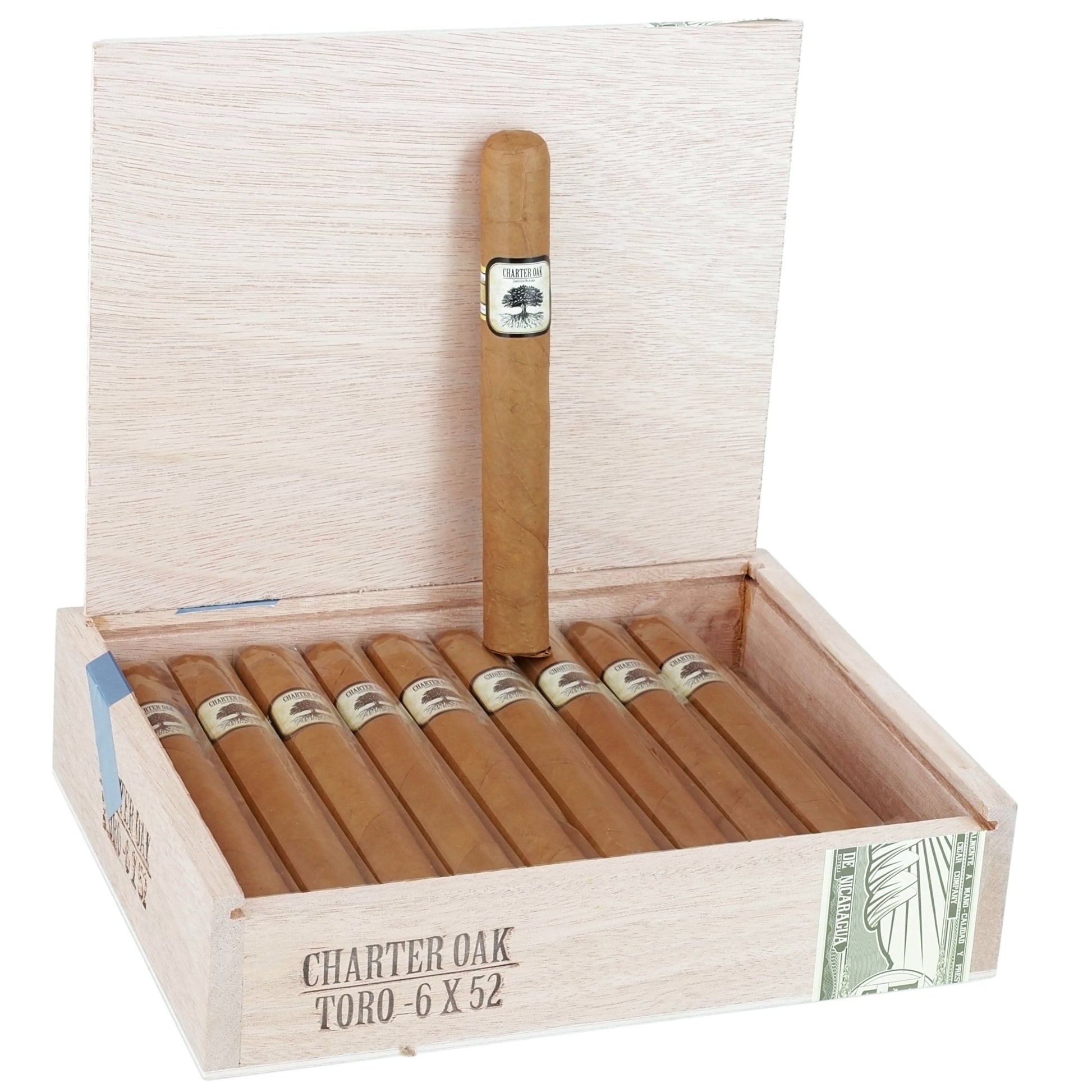 Foundation Charter Oak Connecticut Toro 6" x 52 - cigar13