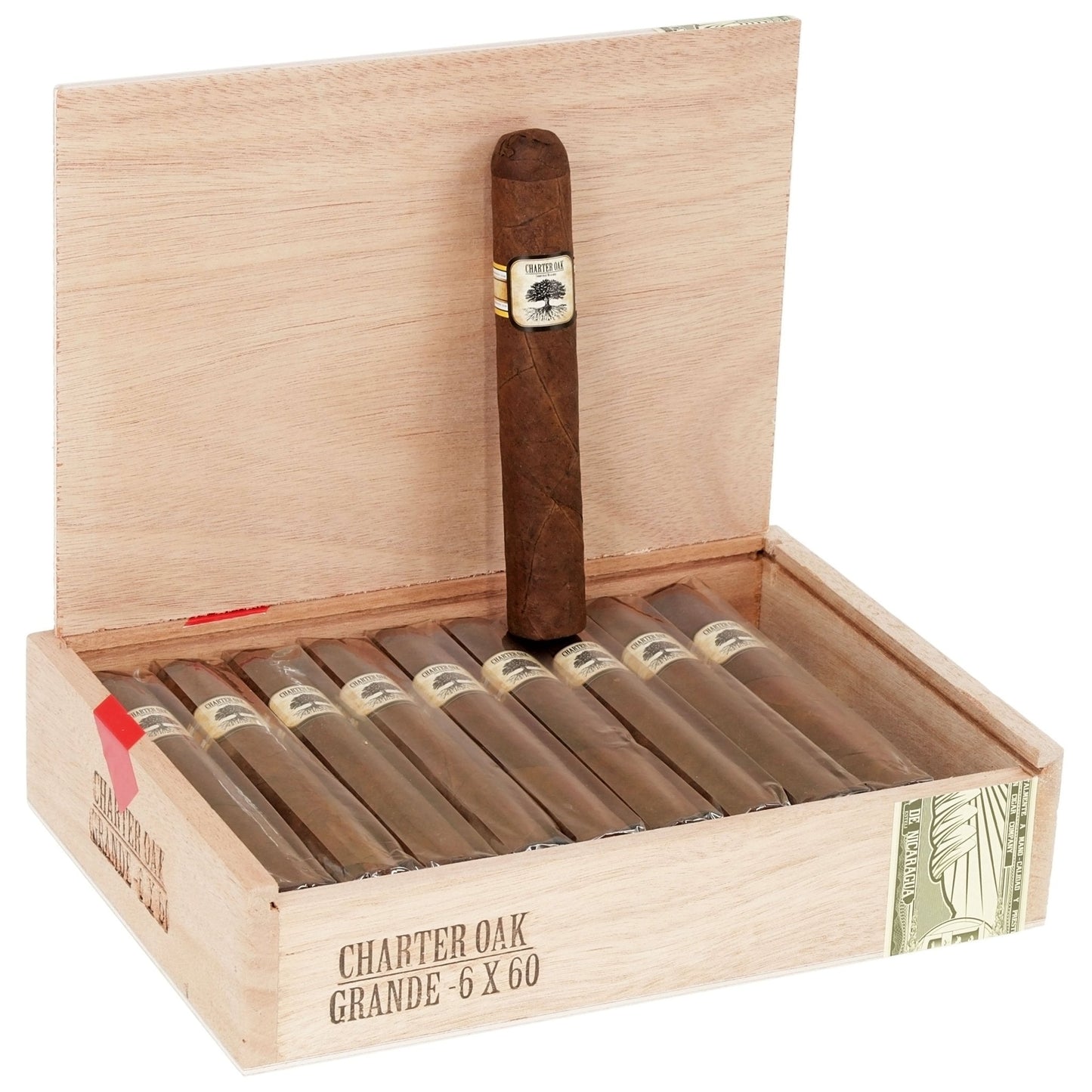 Foundation Charter Oak Maduro Grande 6" x 60 - cigar13