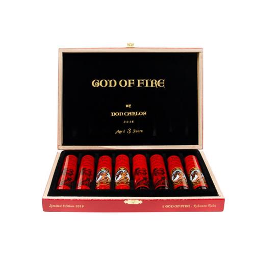 God of Fire by Don Carlos Cigars - Robusto Tubo - 50x5.25 - cigar13