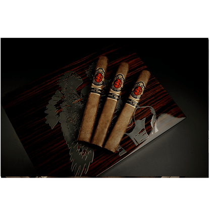 God of Fire Kkp Special Reserve Toro Extra 54 Cigars - Macassar Ebony Travel Humidor - cigar13