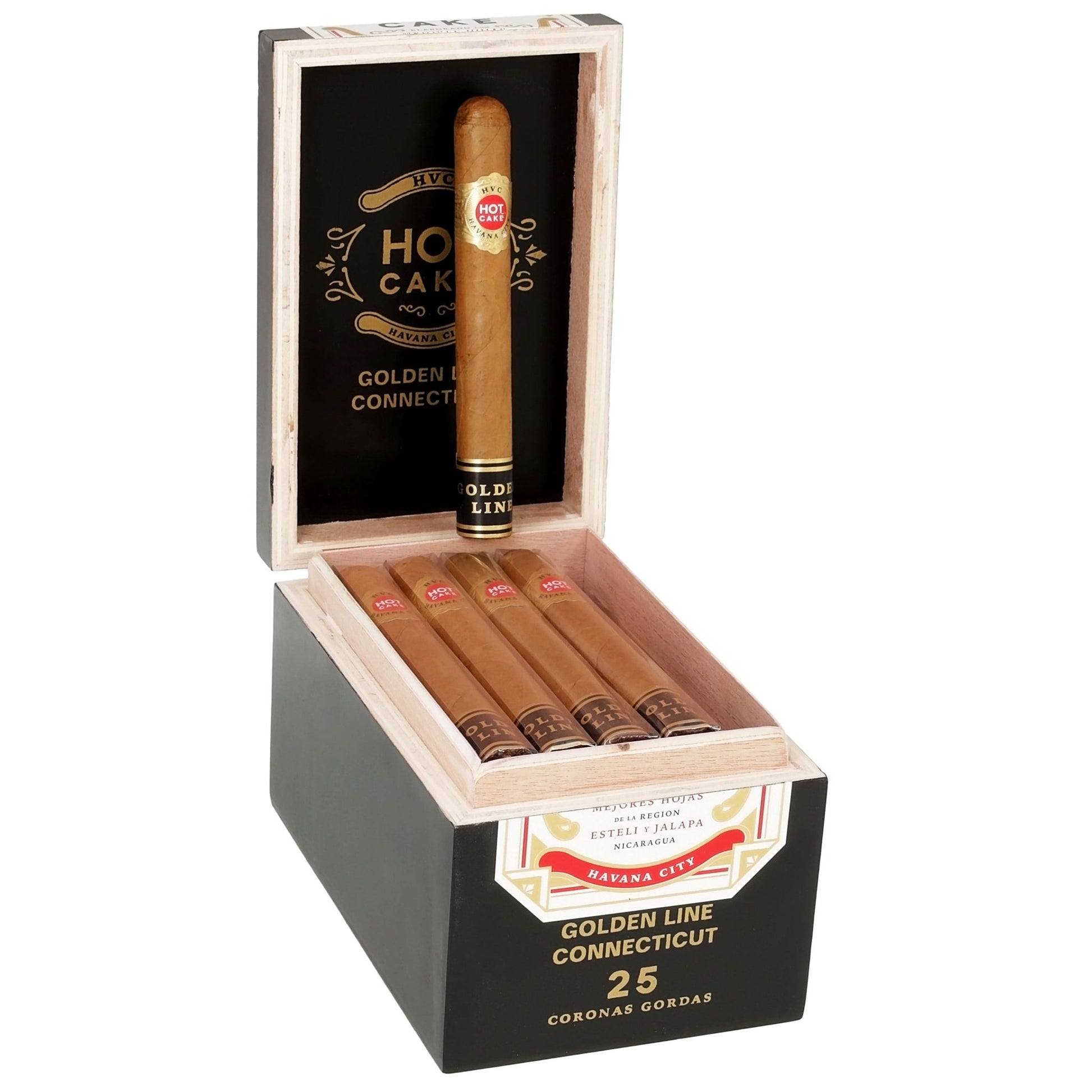 HVC Hot Cake Golden Line Connecticut Corona Gorda - cigar13