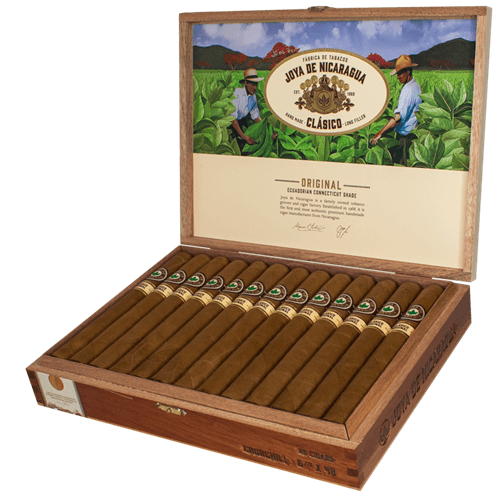 Joya De Nicaragua Clasico Original Cigars - Churchill - 6 7/8 X 48 - cigar13