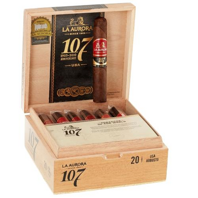 La Aurora 107 Usa Cigars - Robusto - 5 X 50