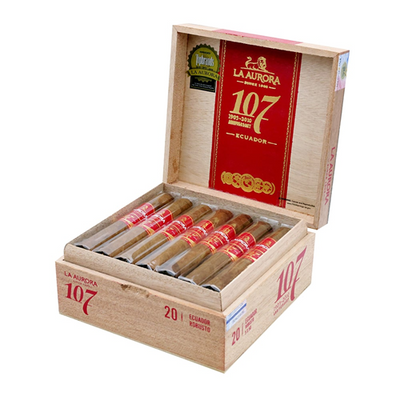 La Aurora 107 Ecuador Cigars - Robusto - 5 X 50