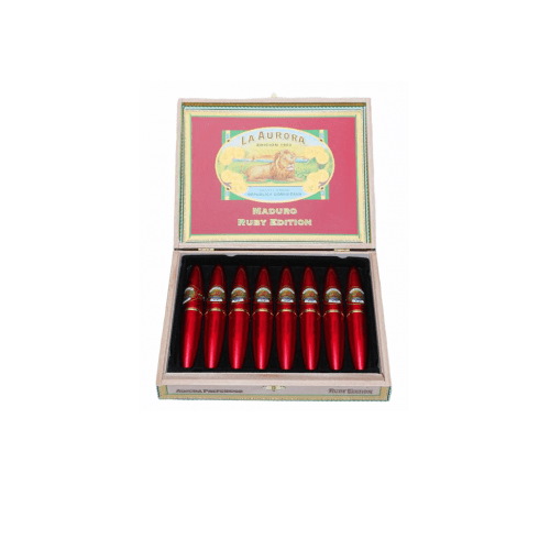 La Aurora Preferido Doble Figurado Tubo Cigars - Ruby Tubo - 5 X 54 - cigar13