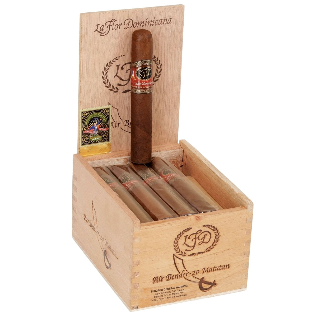 La Flor Dominicana Air Bender Matatan 5" x 50 - cigar13