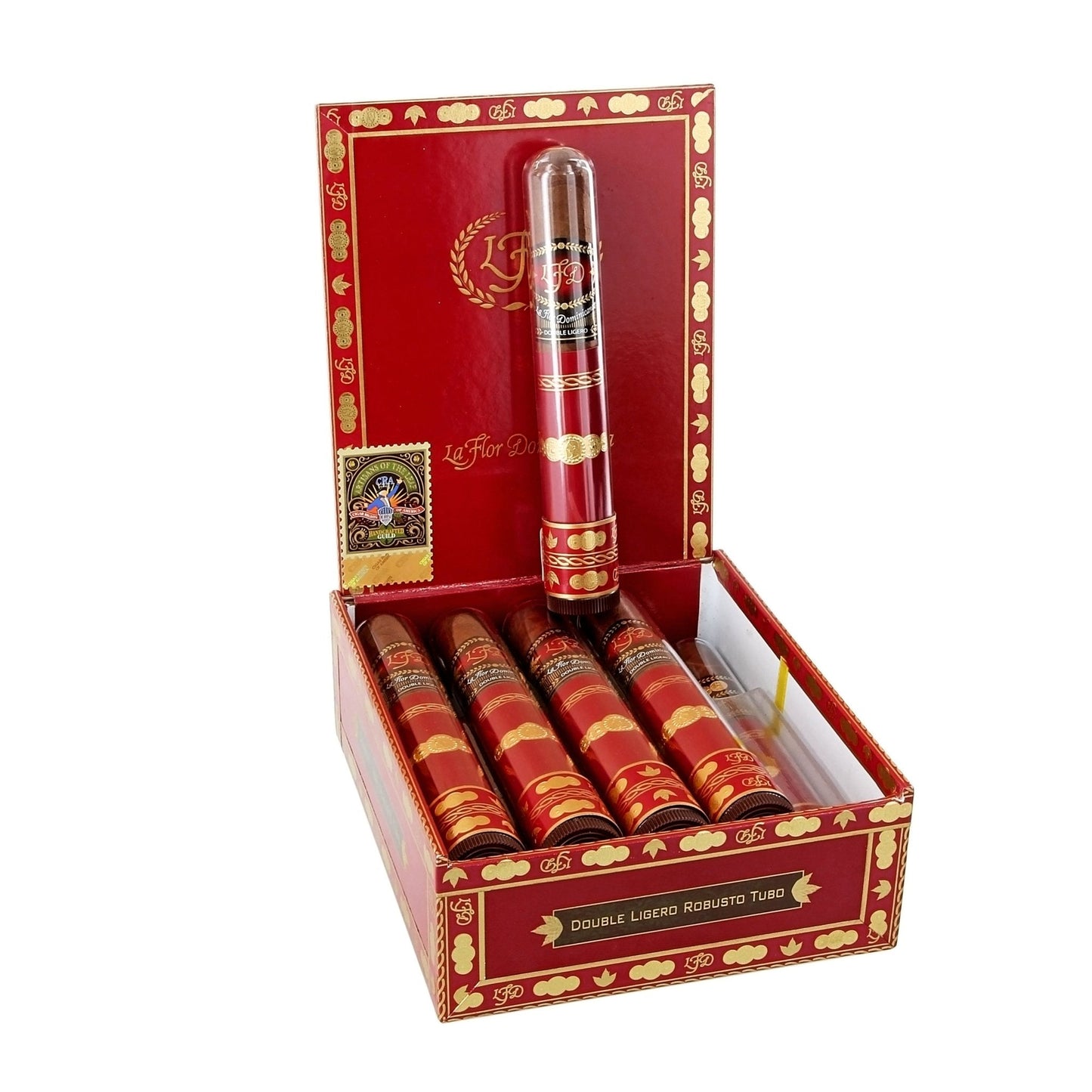 La Flor Dominicana Double Ligero Crystal Tubo Robusto 5 3/8" x 52 - cigar13