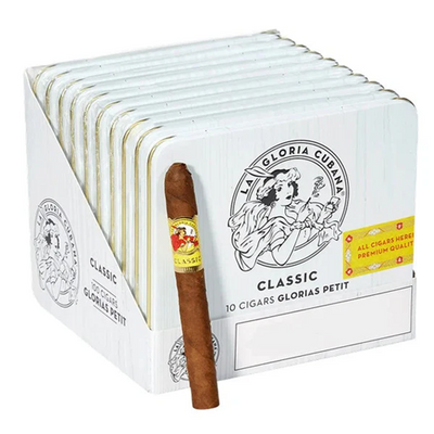 LA GLORIA CUBANA CLASSIC CIGARS - Glorias Petit NAT - 4 5/16 x 32, 10 Packs of 10