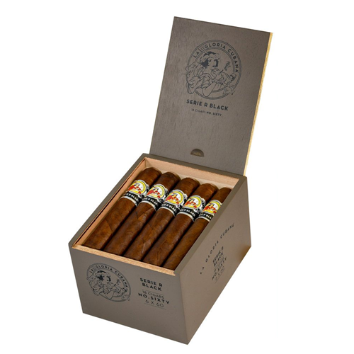 La Gloria Cubana Serie R Black Cigars - No. Sixty - 6 X 60