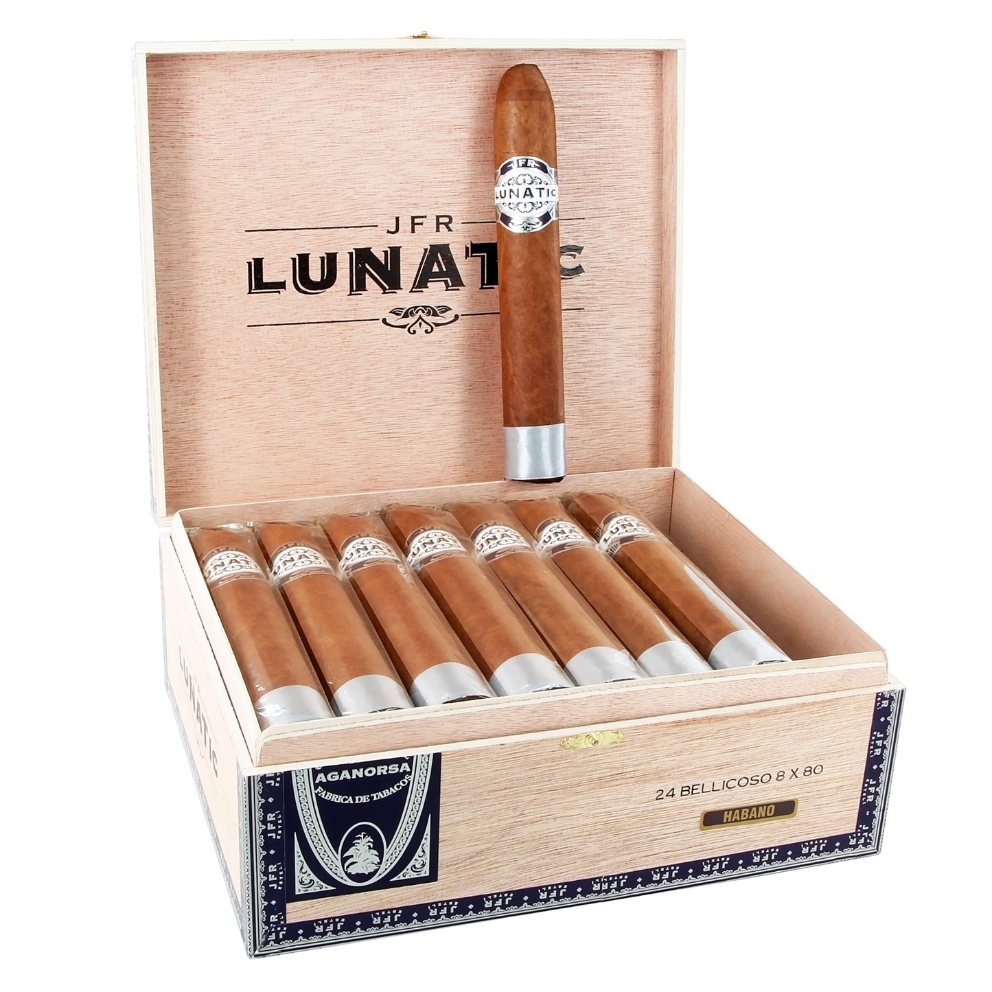 Jfr Lunatic Habano Cigars - Lunatic(Belicoso)-8x80