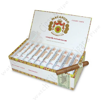 Macanudo Cafe Cigars - Court Aluminum Tube - 4 3/16 X 36