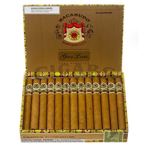 Macanudo Gold Label Cigars - Shakespeare - 6 1/2 X 45 - cigar13