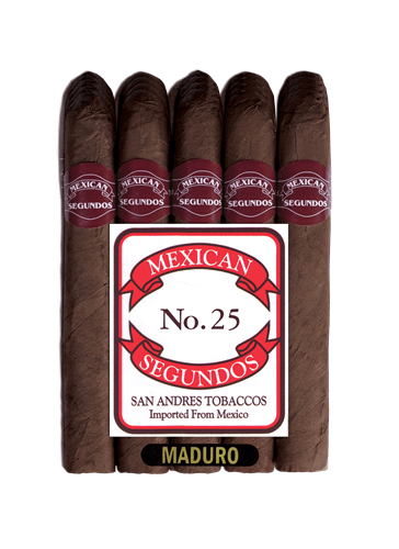 Mexican Segundos Maduro Cigars - #25 - 5 1/2 X 48