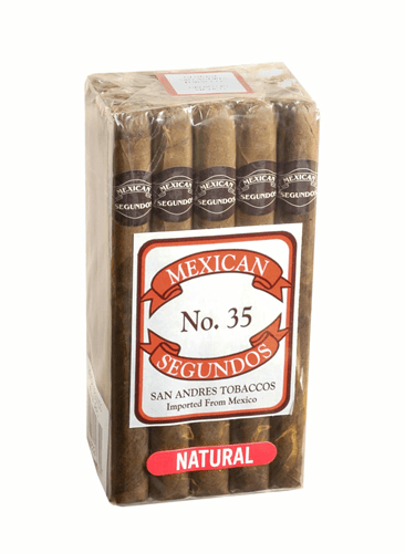 Mexican Segundos Natural Cigars - #35 - 6 1/4 X 42