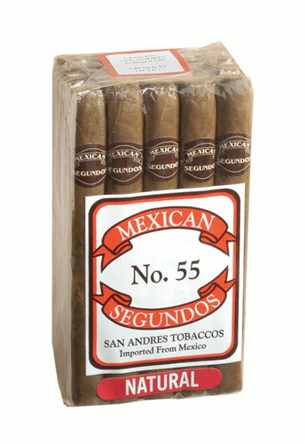Mexican Segundos Natural Cigars - 55 - 5 3/8 X 37 - cigar13